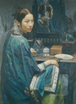 Chinese Girls Painting - Focus Chinese Chen Yifei Girl